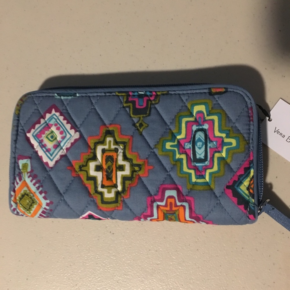RFID Georgia accordion wallet painted medallions